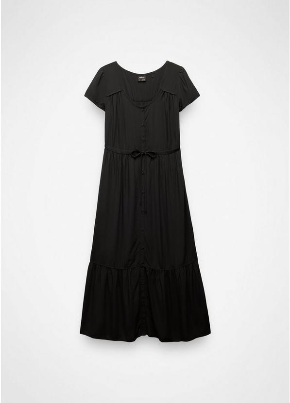 Moonvale Maxi Dress, Color: Solid Black, image 6