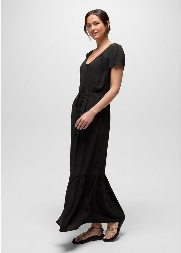 Moonvale Maxi Dress, Color: Solid Black, image 5