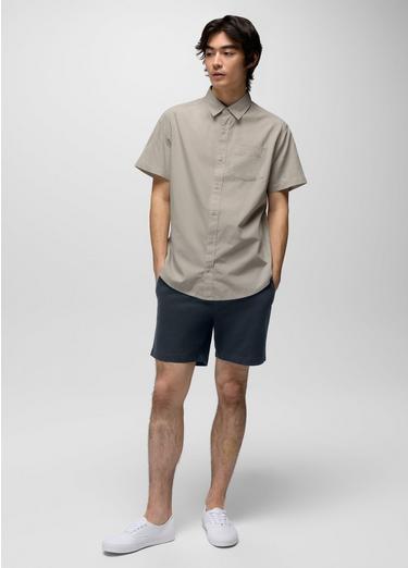 Metador Solid Short Sleeve Shirt, Color: River Rock, image 4