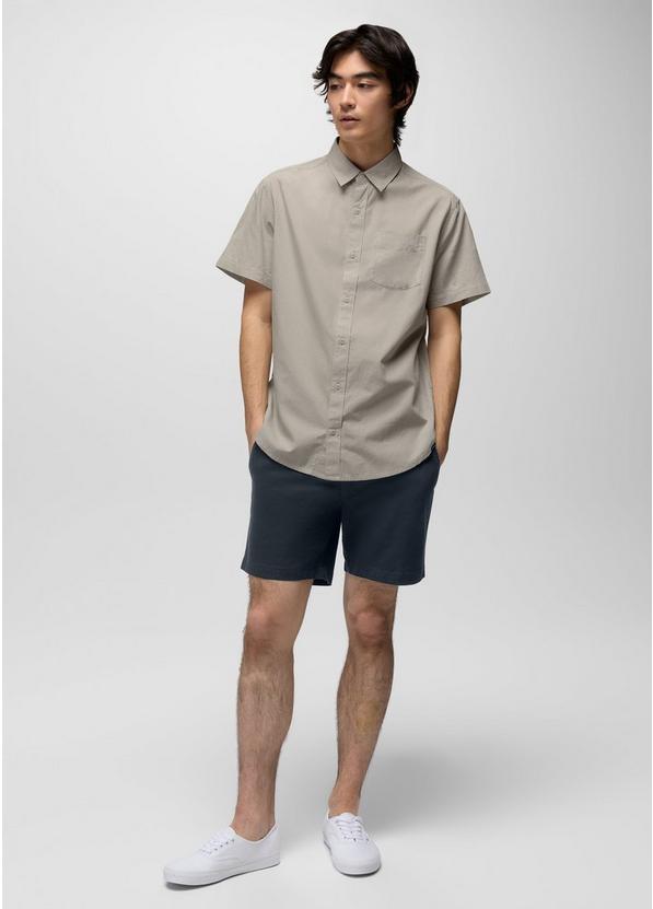 Metador Solid Short Sleeve Shirt, Color: River Rock, image 4