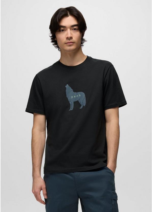 Wolf Pack Journeyman Short Sleeve Graphic Tee, Color: Black, image 1