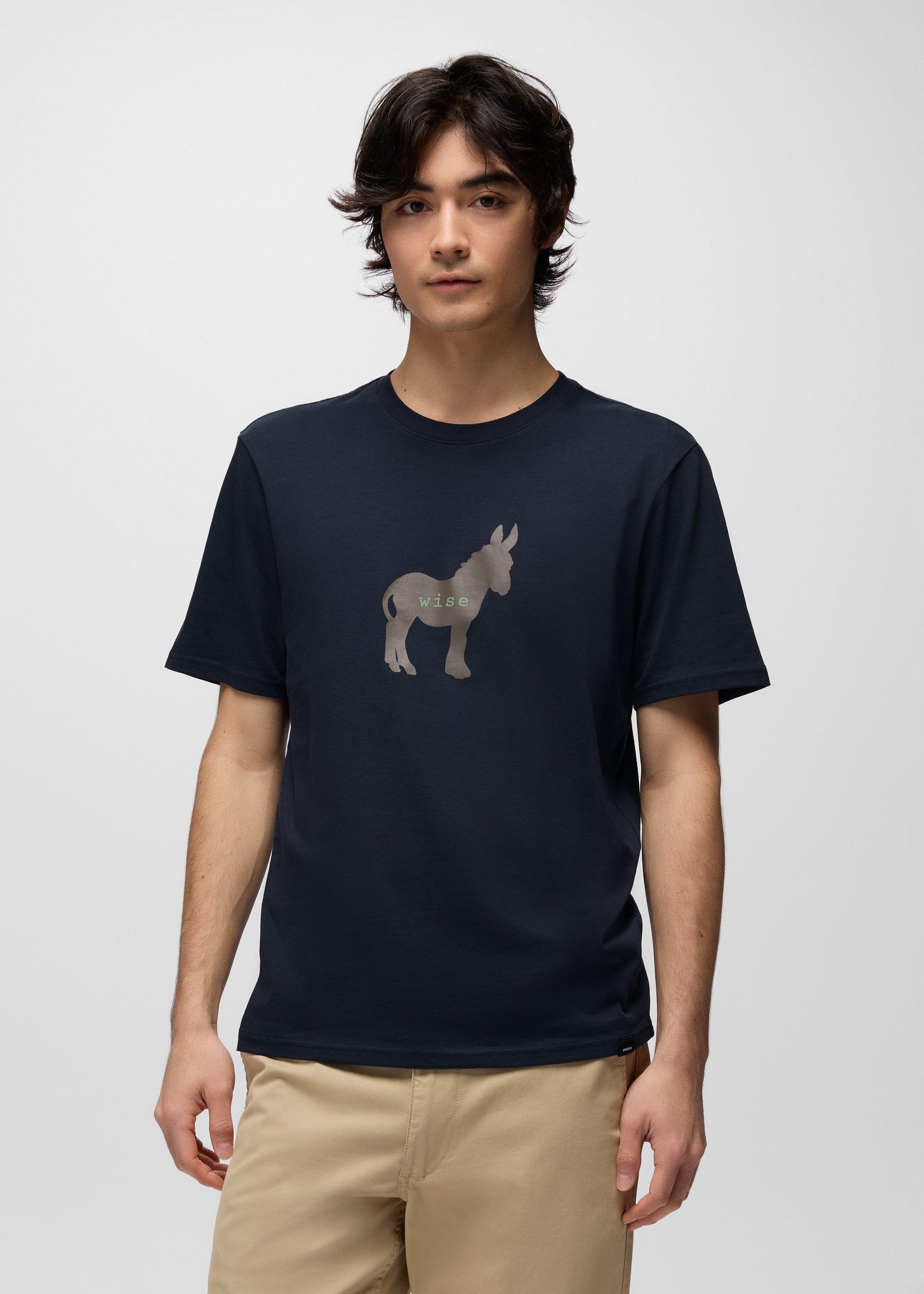 Mens prAna Wise AShort Sleeve Journeyman Short Sleeve Graphic Tee - Nautical