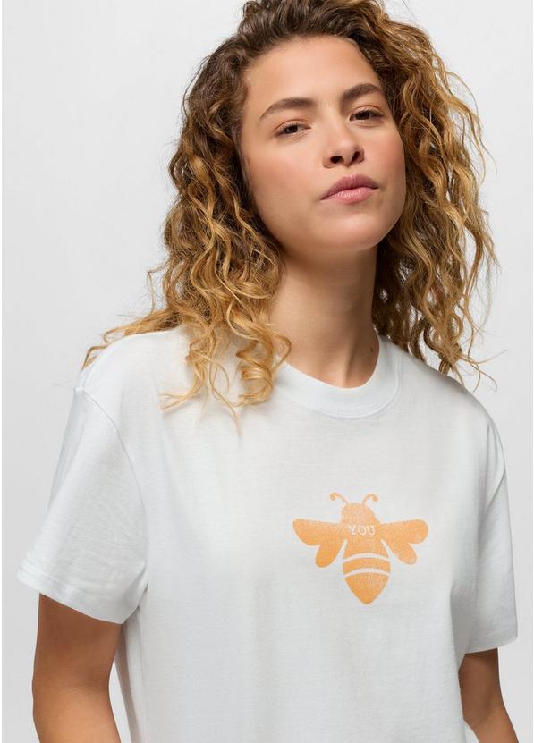 Bee Journeyman Short Sleeve Graphic Tee, Color: Soft White, image 3