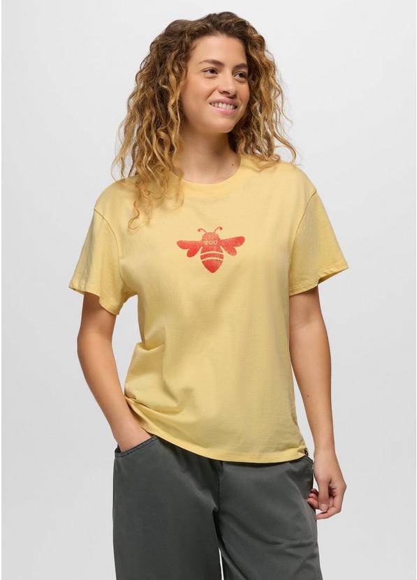 Bee Journeyman Short Sleeve Graphic Tee, Color: Vanilla Bean, image 1