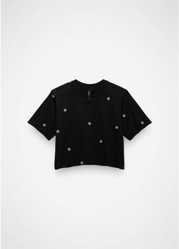 Everyday Daisy Crop Tee, Color: Black, image 5