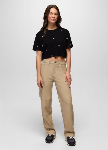 Everyday Daisy Crop Tee, Color: Black, image 4