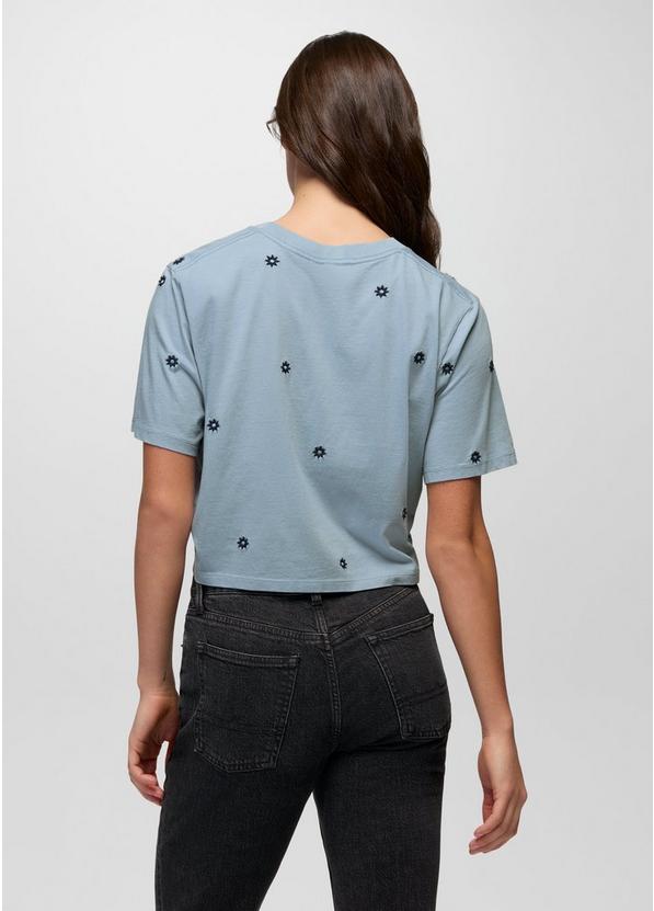 Everyday Daisy Crop Tee, Color: Glacier Skies, image 2