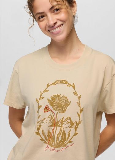 Everyday Mountain Flower Short Sleeve Tee, Color: Stone, image 7