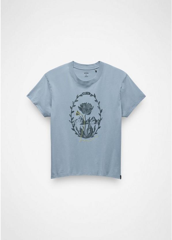 Everyday Mountain Flower Short Sleeve Tee, Color: Glacier Skies, image 5