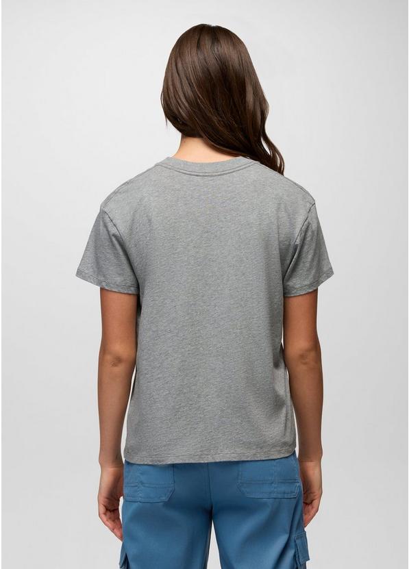 Everyday Open Heart Short Sleeve Tee, Color: Medium Heather Grey, image 2