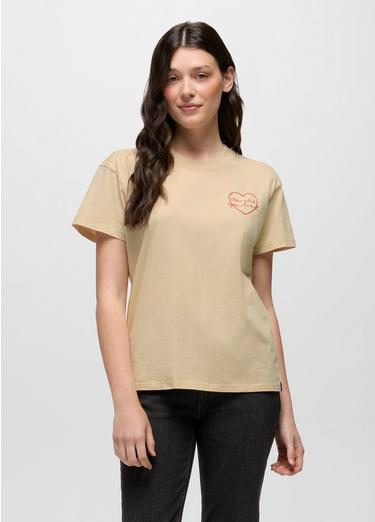 Everyday Open Heart Short Sleeve Tee, Color: Stone, image 1