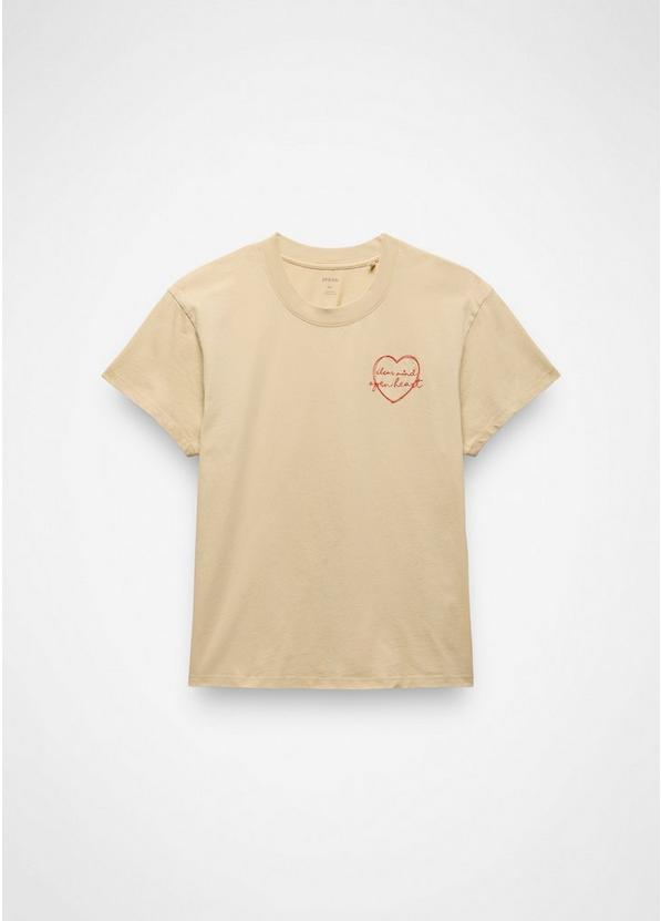 Everyday Open Heart Short Sleeve Tee, Color: Stone, image 5