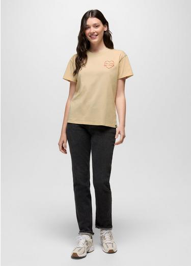 Everyday Open Heart Short Sleeve Tee, Color: Stone, image 4