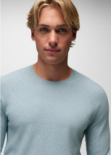 Three Falls Crew Sweater, Color: Glacier Skies, image 11