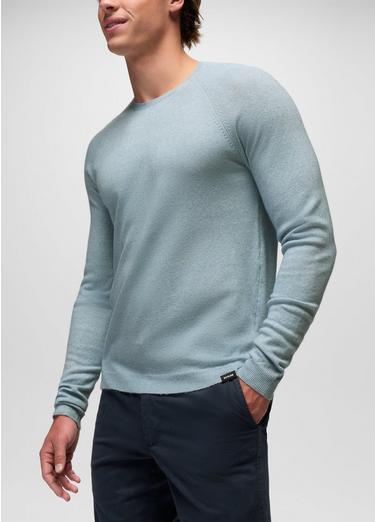 Three Falls Crew Sweater, Color: Glacier Skies, image 12