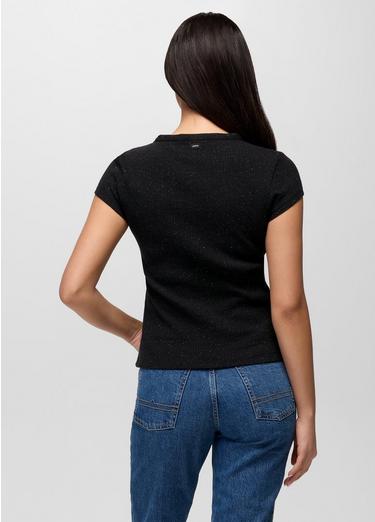 Cambria Cove Button Up Top, Color: Black Heather, image 2
