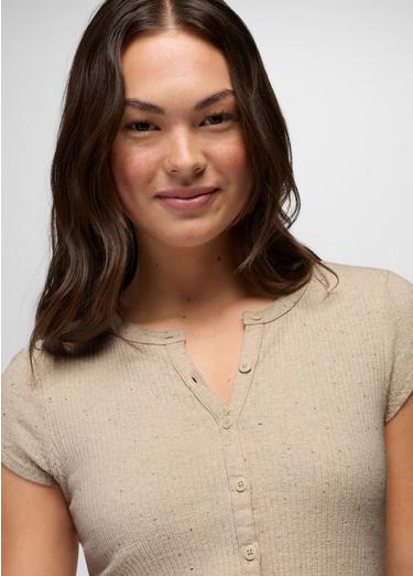 Cambria Cove Button Up Top, Color: Oatmeal Heather, image 11