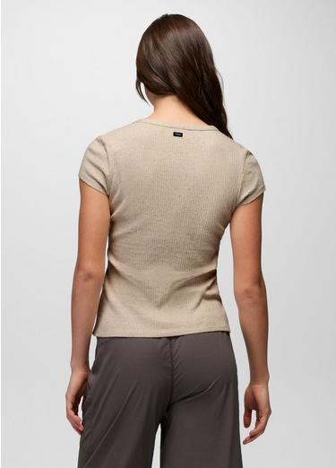 Cambria Cove Button Up Top, Color: Oatmeal Heather, image 10