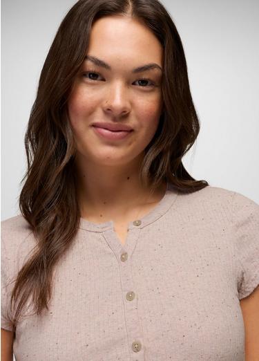Cambria Cove Button Up Top, Color: Dawn Heather, image 7