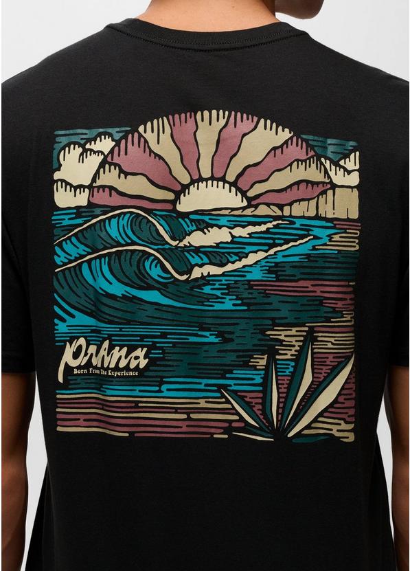prAna Beaches n Dreams Short Sleeve Tee, Color: Black, image 4