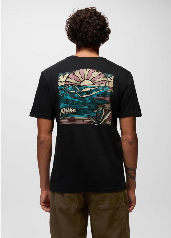 prAna Beaches n Dreams Short Sleeve Tee, Color: Black, image 2