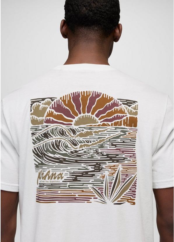 prAna Beaches n Dreams Short Sleeve Tee, Color: Soft White, image 4