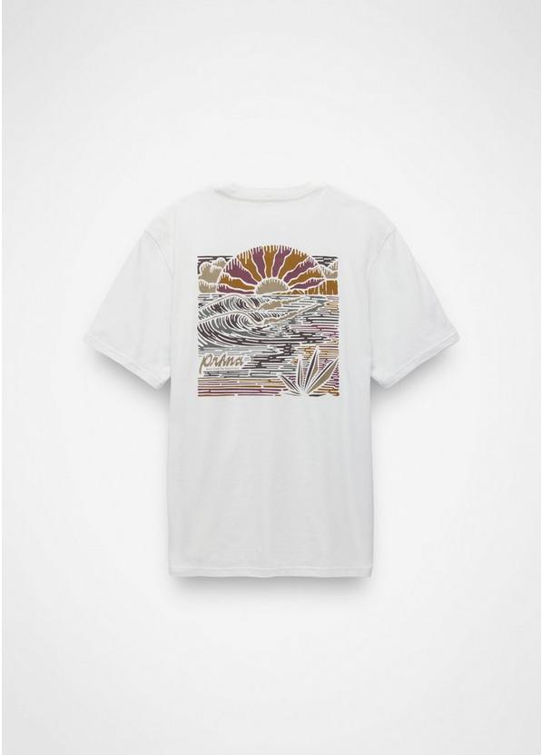 prAna Beaches n Dreams Short Sleeve Tee, Color: Soft White, image 7