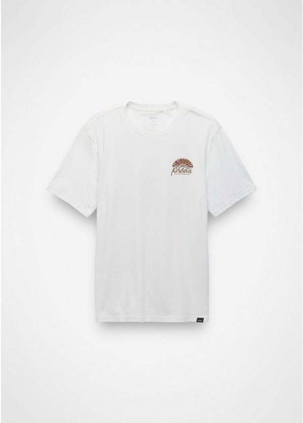 prAna Beaches n Dreams Short Sleeve Tee, Color: Soft White, image 8
