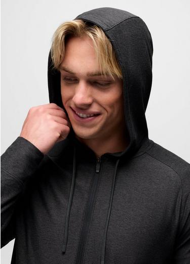 Altitude Tracker Light Full-Zip Hoodie, Color: Black Heather, image 15