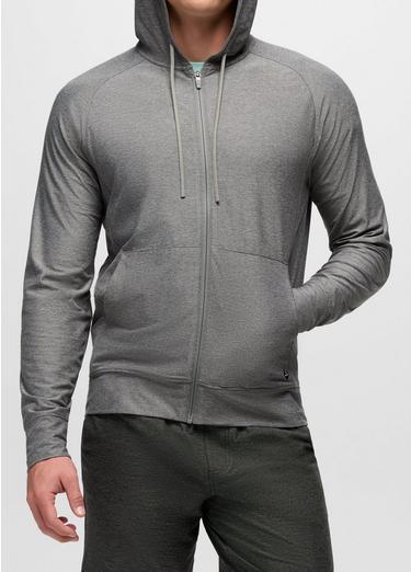 Altitude Tracker Light Full-Zip Hoodie, Color: Medium Heather Grey, image 8