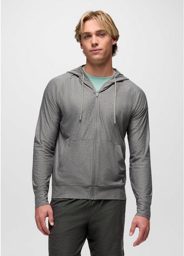 Altitude Tracker Light Full-Zip Hoodie, Color: Medium Heather Grey, image 1