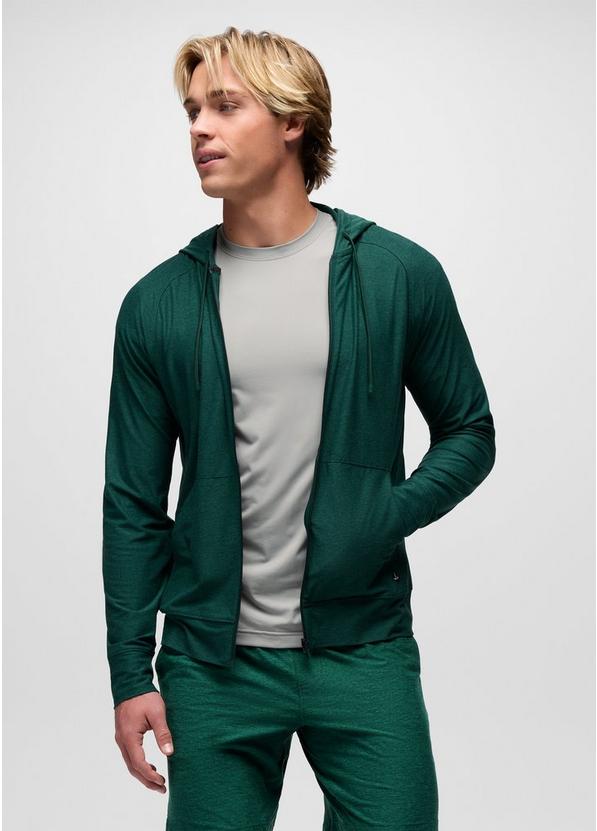 Altitude Tracker Light Full-Zip Hoodie, Color: Root Green Heather, image 3