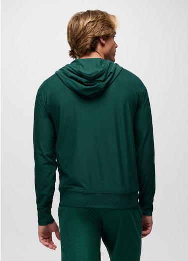 Altitude Tracker Light Full-Zip Hoodie, Color: Root Green Heather, image 2