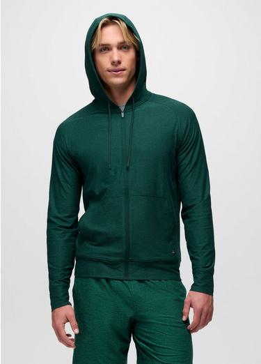 Altitude Tracker Light Full-Zip Hoodie, Color: Root Green Heather, image 1