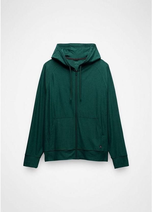 Altitude Tracker Light Full-Zip Hoodie, Color: Root Green Heather, image 6