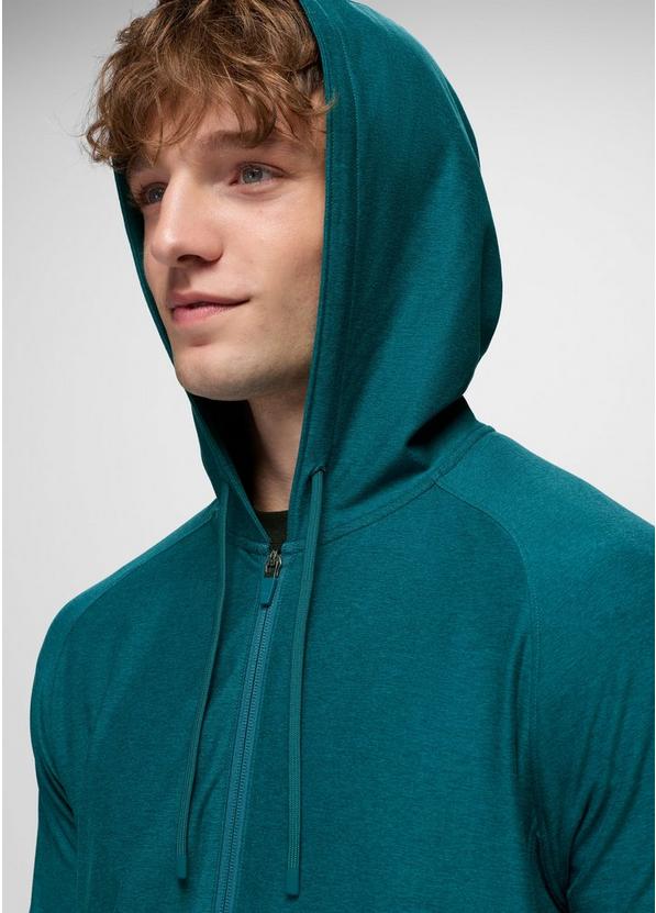 Altitude Tracker Light Full-Zip Hoodie, Color: Blue Coral Heather, image 3