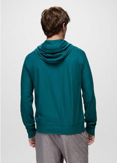Altitude Tracker Light Full-Zip Hoodie, Color: Blue Coral Heather, image 2