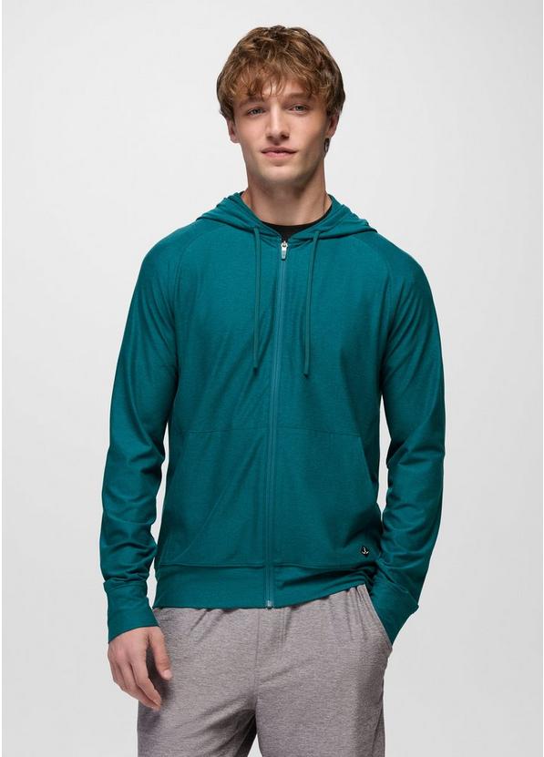 Altitude Tracker Light Full-Zip Hoodie, Color: Blue Coral Heather, image 1