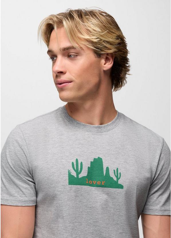 Desert Lover Journeyman Short Sleeve Graphic Tee, Color: Heather Grey, image 3