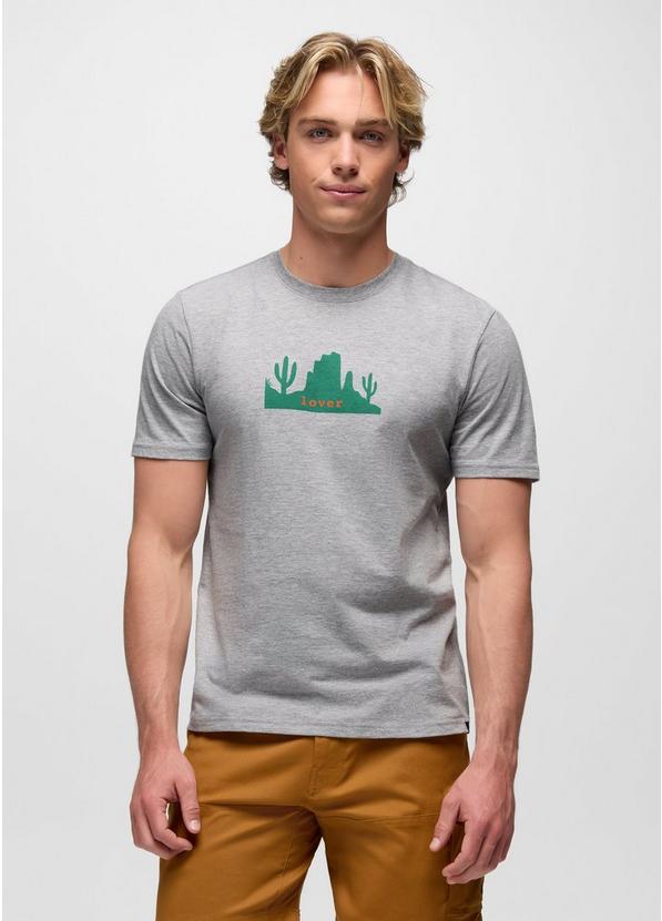 Desert Lover Journeyman Short Sleeve Graphic Tee, Color: Heather Grey, image 1