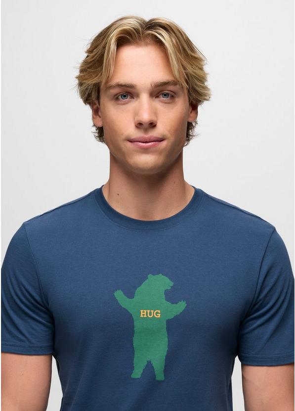 Bear Squeeze Journeyman Short Sleeve Graphic Tee, Color: Bluff Blue, image 3