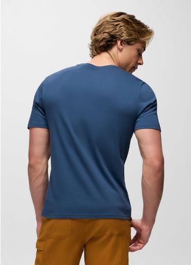 Bear Squeeze Journeyman Short Sleeve Graphic Tee, Color: Bluff Blue, image 2