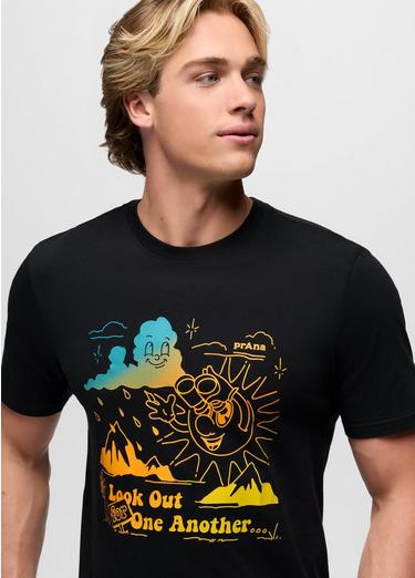 prAna Lifeworks Short Sleeve Graphic Tee, Color: Black, image 3