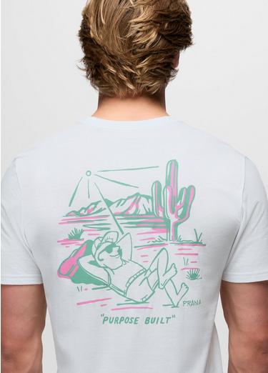 prAna Sol Scape Short Sleeve Graphic Tee, Color: Soft White, image 4