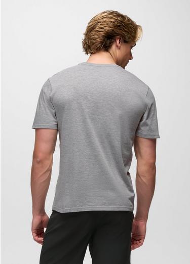 prAna Beach Livin Short Sleeve Graphic Tee, Color: Heather Grey, image 2