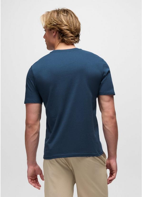 prAna Beach Livin Short Sleeve Graphic Tee, Color: Bluff Blue, image 2