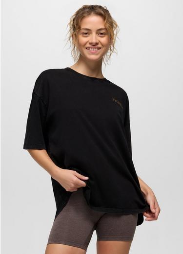 Everyday Good Vibes Oversize Graphic Tee, Color: Black, image 1