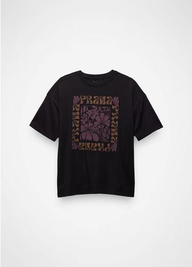 Everyday Good Vibes Oversize Graphic Tee, Color: Black, image 1