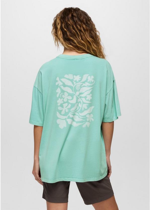 Everyday Botanical Oversize Graphic Tee, Color: Sea Glass, image 5