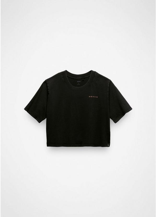 Everyday Paradise Creek Crop Graphic Tee, Color: Black, image 7